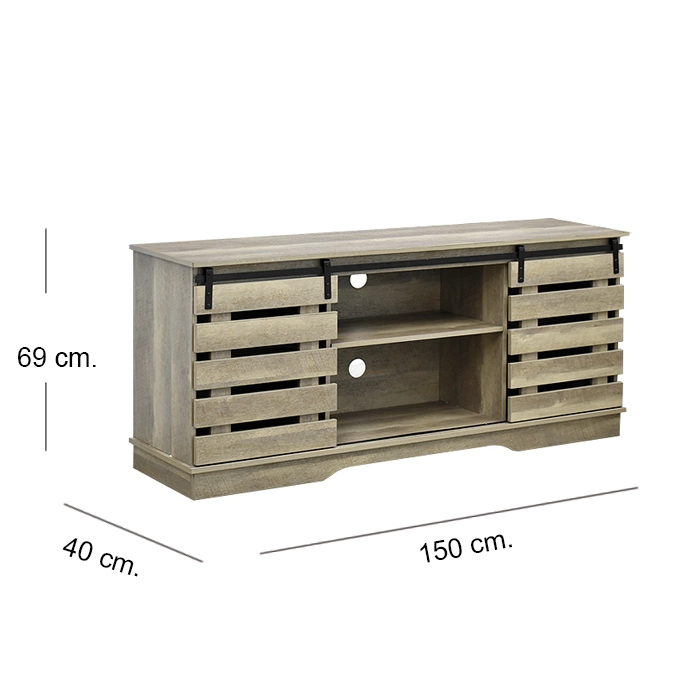RACK PARA TV 65″ RALCO LIGHT GREY - 5