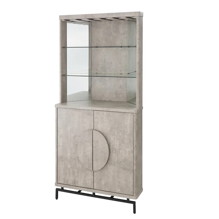 VITRINA ESQUINERO BAR AMERICAN CONCRET - 2