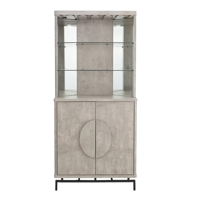 VITRINA ESQUINERO BAR AMERICAN CONCRET - 3