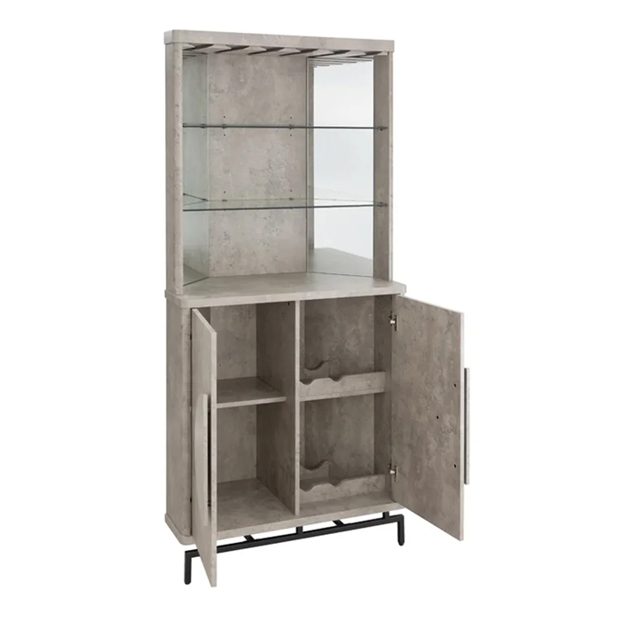 VITRINA ESQUINERO BAR AMERICAN CONCRET - 4