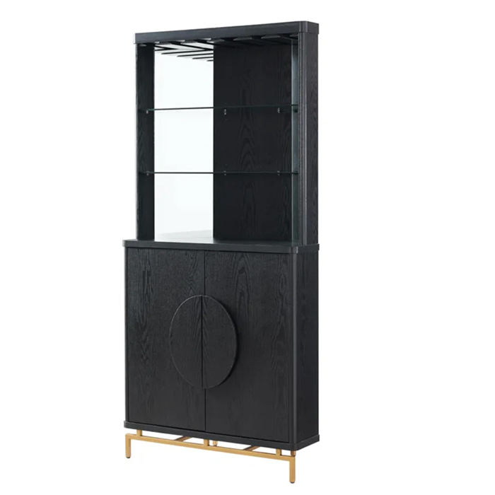 VITRINA ESQUINERO BAR AMERICAN BLACK - 2