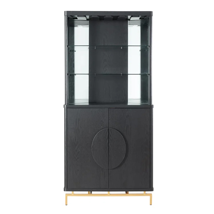 VITRINA ESQUINERO BAR AMERICAN BLACK - 3