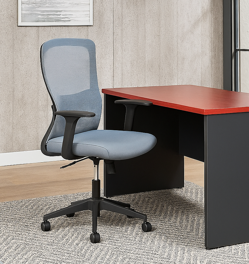 SILLA OFICINA GIRATORIA ATLANTA GREY - 1