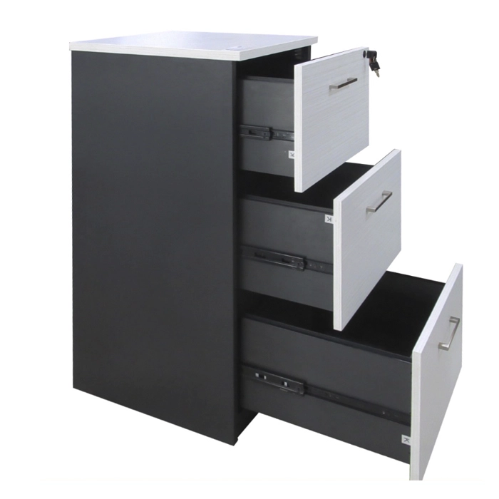 KARDEX 3 CAJONES MAPLE CON GRIS - 2