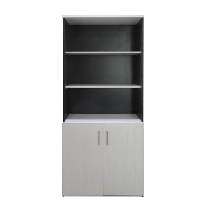 ESTANTE L EL80 MAPLE CON GRIS - 1