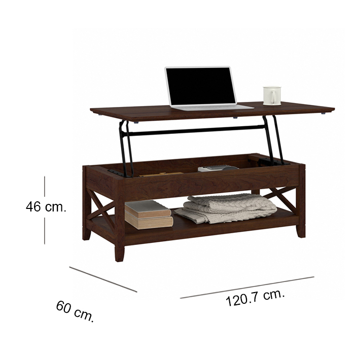 MESA DE CENTRO ELEVABLE DARK BROWN - 6