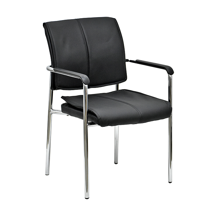 SILLA DE VISITA OFICINA PREMIUM BLACK FX - 1