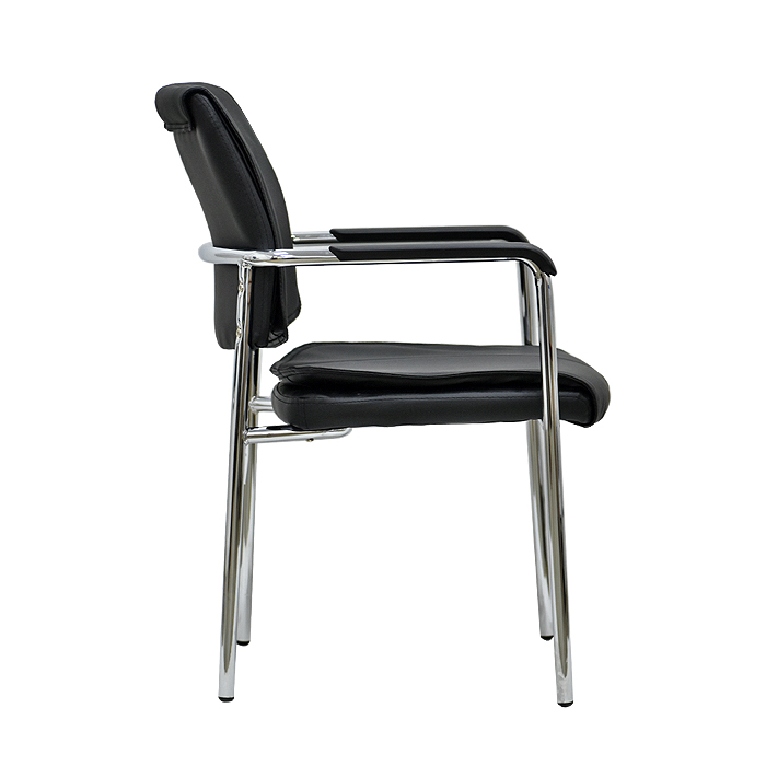 SILLA DE VISITA OFICINA PREMIUM BLACK FX - 3
