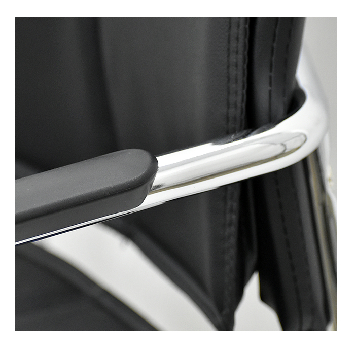 SILLA DE VISITA OFICINA PREMIUM BLACK FX - 6