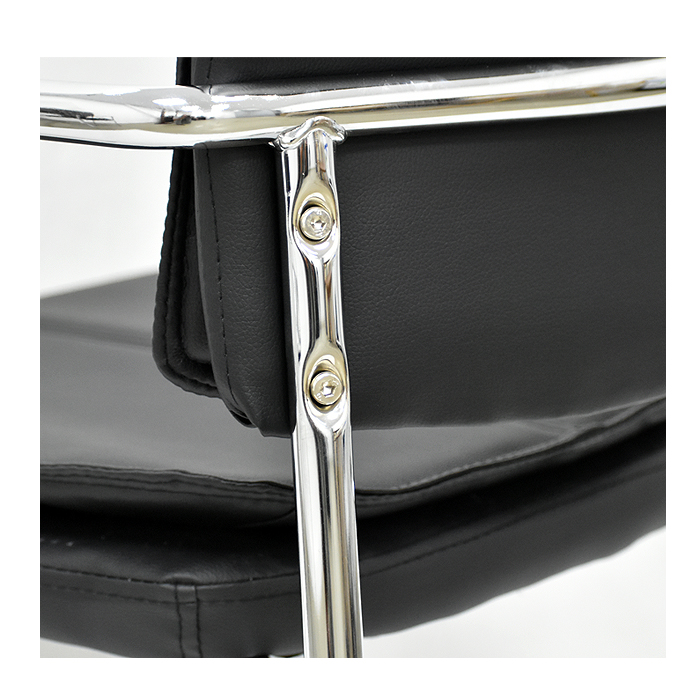 SILLA DE VISITA OFICINA PREMIUM BLACK FX - 8