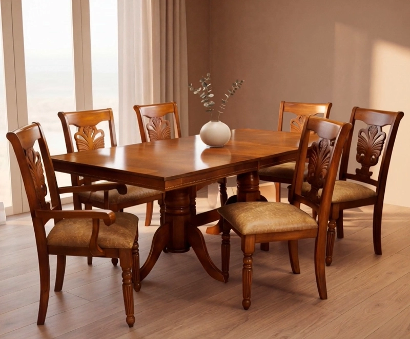 JUEGO DE COMEDOR 4 SILLAS + 2 SITIALES LONDON - 1
