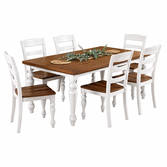 JUEGO DE COMEDOR 6 SILLAS MARSELLA - 2