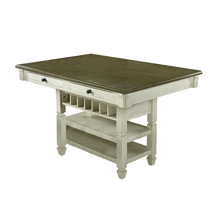 JUEGO DE COMEDOR TIPO ISLA 4 TABURETES VERMONT - 2