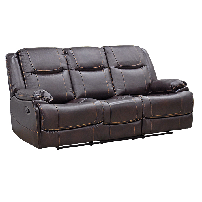 SOFA RECLINABLE 3 CUERPOS CUERO FLORENCE - 1
