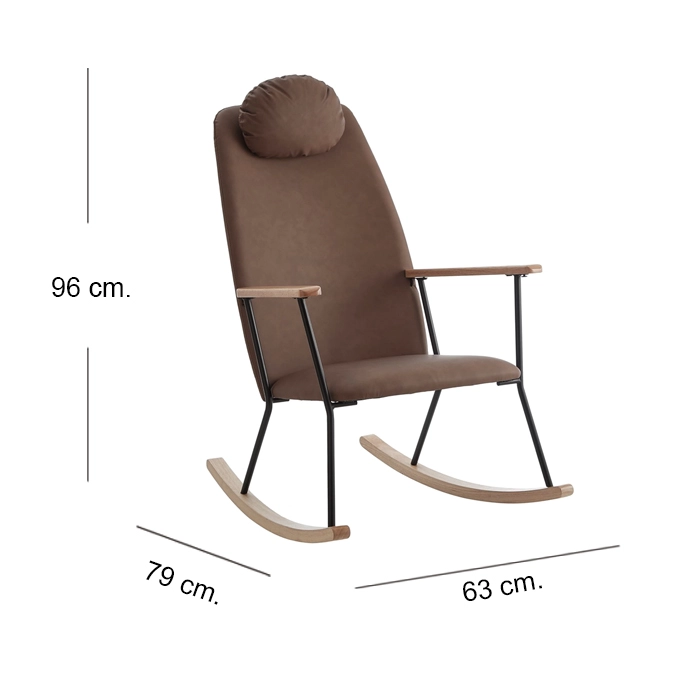 MECEDORA SITIAL DESCANSO BROWN PU - 8