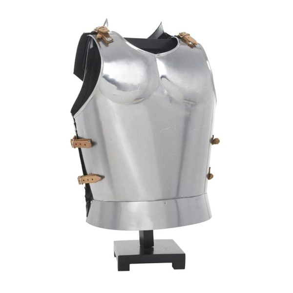 ARMADURA MEDIEVAL PLATEADO CON SOPORTE - 5