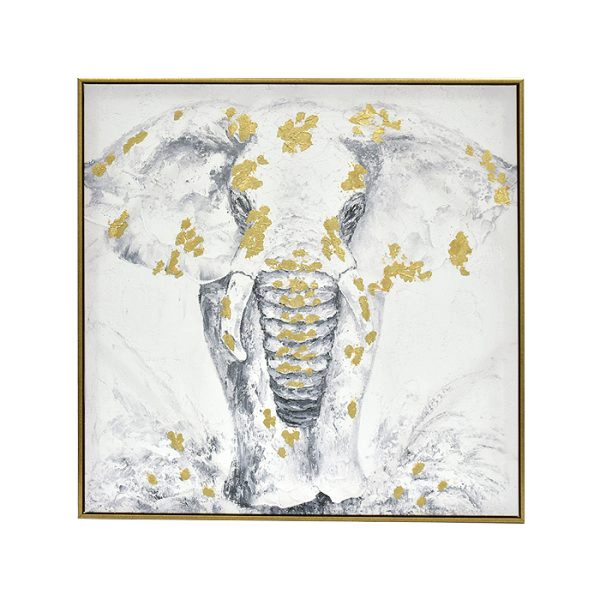 CUADRO ELEFANTE A CASA 80 X 80 - 1
