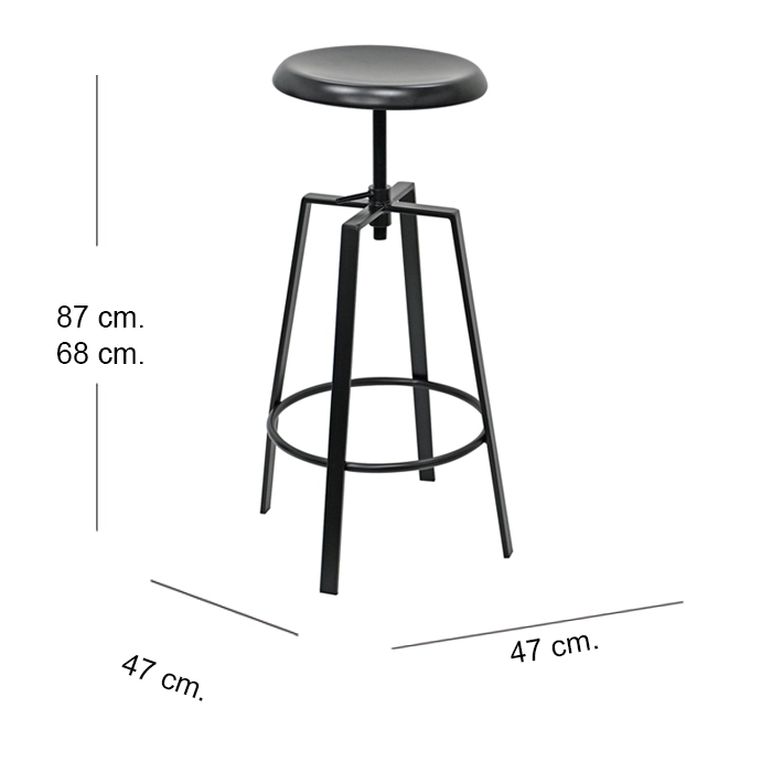 TABURETE PREMIUM BLACK - 5