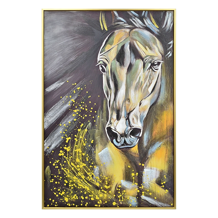 CUADRO CABALLO SILVER 80 X 120 - 1