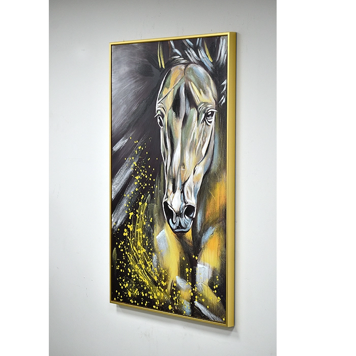 CUADRO CABALLO SILVER 80 X 120 - 3