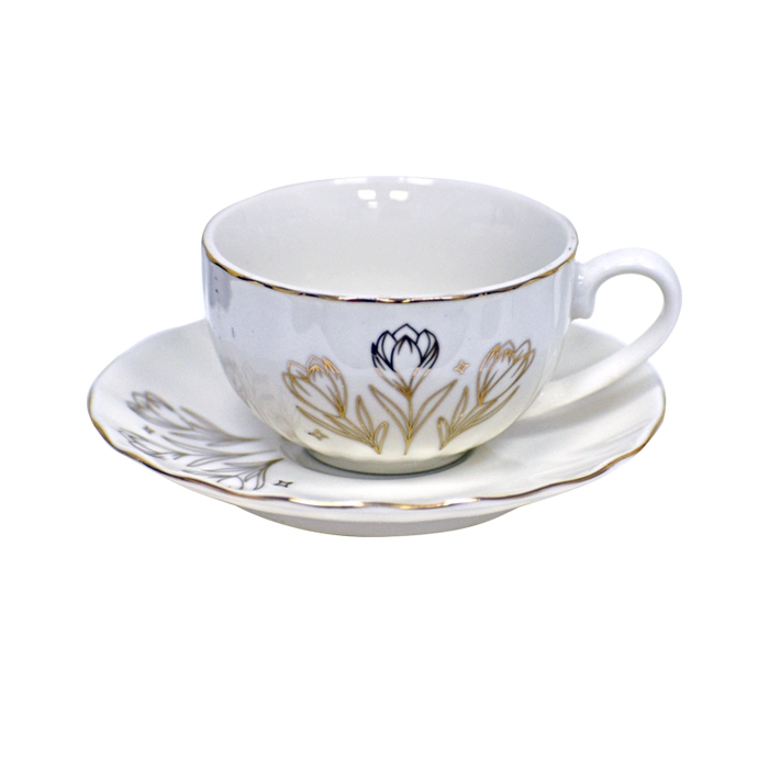 SET TAZAS CAFE  PORCELANA ROSES - 2