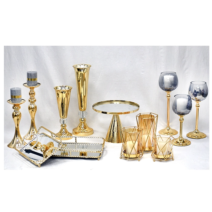 SET BANDEJAS MIRROR GOLD 2 PIEZAS - 7