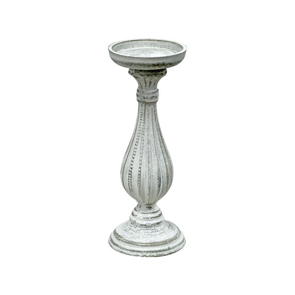 CANDELABRO 28 CM WHITE - 1