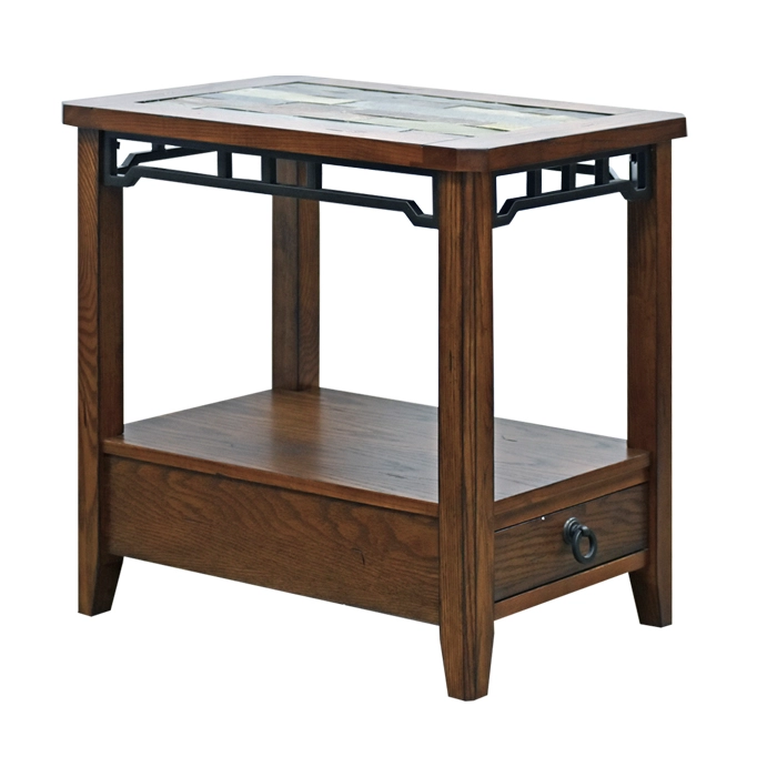 MESA LATERAL RUSTIC OAK - 2