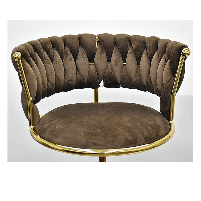TABURETE TAPIZADO PREMIUM GOLD C/ RESPALDO - 4