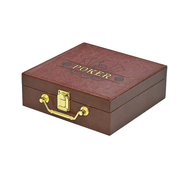 SET POKER MALETIN LEATHER S - 1