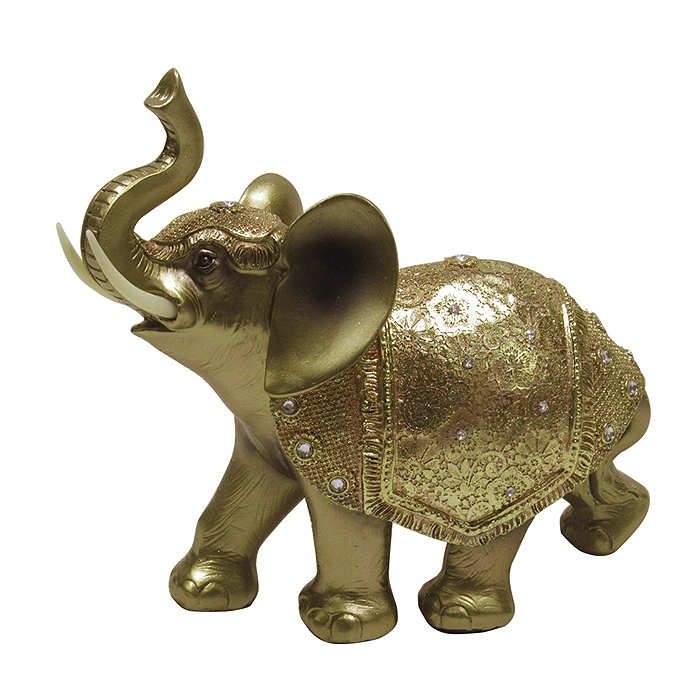 FIGURA ELEFANTE DORADO XL - 1