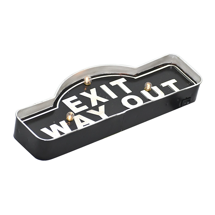 LETRERO VINTAGE LED EXIT WAY OUT 2021221 - 2