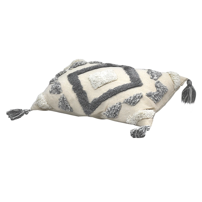 COJIN C/ RELLENO RECTANGULAR GRIS - 2