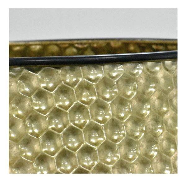 SET 2 MACETEROS GOLD BASE MADERA - 4