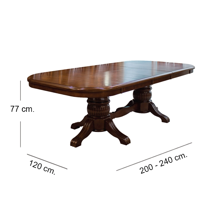 JUEGO DE COMEDOR 6 SILLAS + 2 SITIALES ASTURIAS - 8