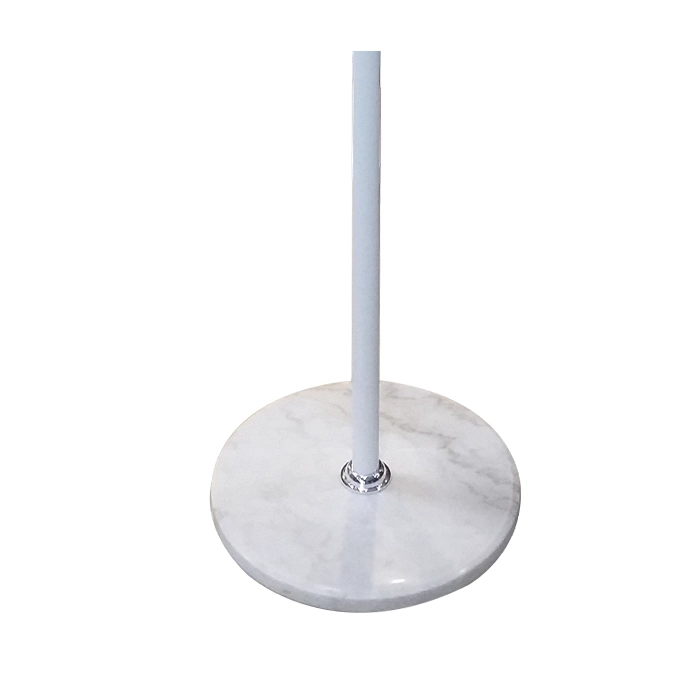 PERCHERO MADERA BLANCO CON BASE MARMOL - 3