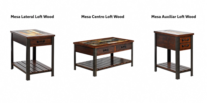 MESA AUXILIAR LOFT WOOD - 4