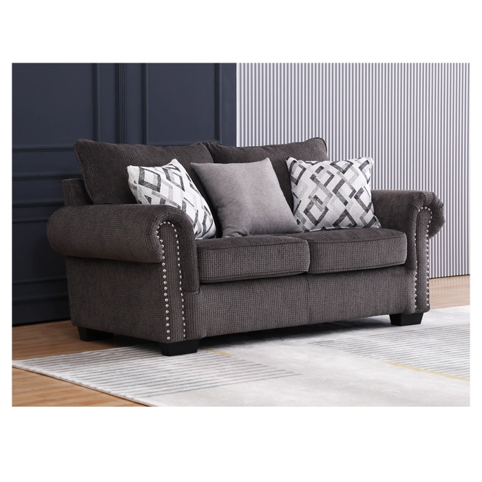 SOFA 2 CUERPOS CASEY GRAY (175 X 95 X 90 CM). - 2