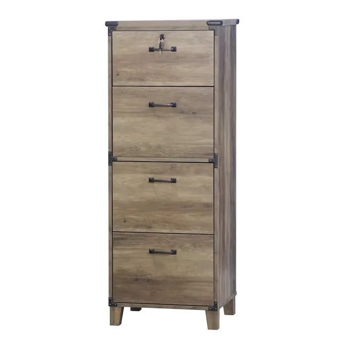 CAJONERA KARDEX 4 CAJONES RUSTIK OAK LINE - 2