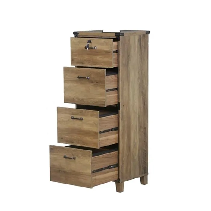 CAJONERA KARDEX 4 CAJONES RUSTIK OAK LINE - 3