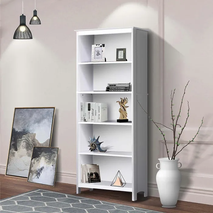 LIBRERO REPISERO GRAY OAK WHITE LINE - 1