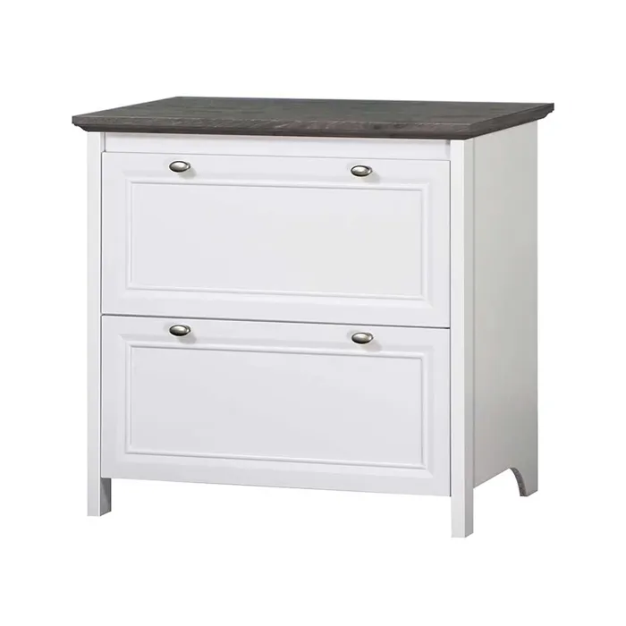 CAJONERA 2 CAJONES 80 CM GRAY OAK WHITE LINE - 2