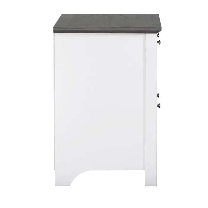 CAJONERA 2 CAJONES 80 CM GRAY OAK WHITE LINE - 3