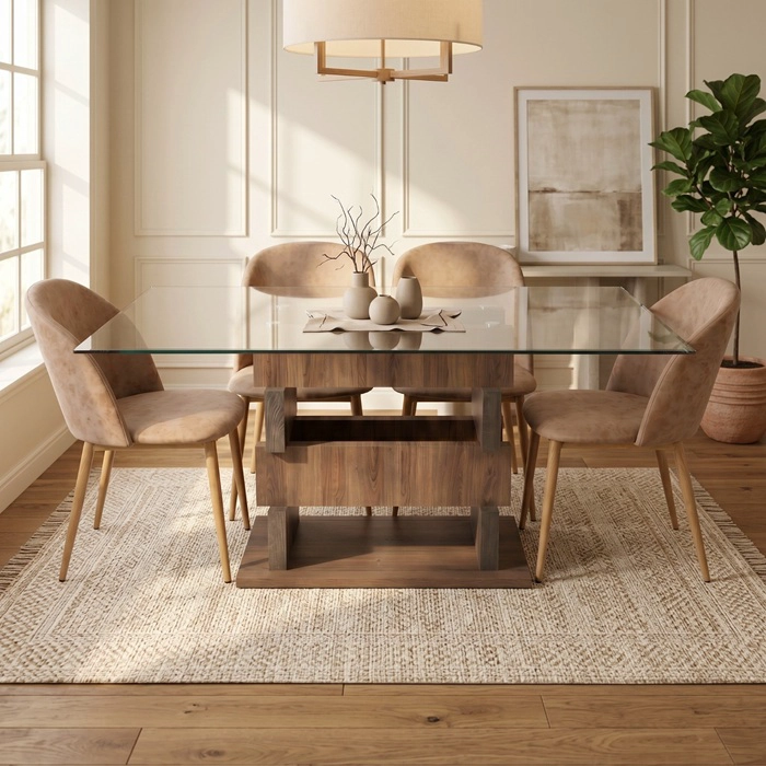 MESA COMEDOR DURMIENTES - 1