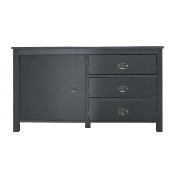 RACK TV 45' WOODEN BLACK (100 X 29 X 57CMS) - 2