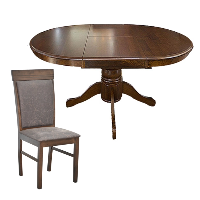 JUEGO DE COMEDOR 4 SILLAS GRAN FLORENCIA OLD LEATHER - 4
