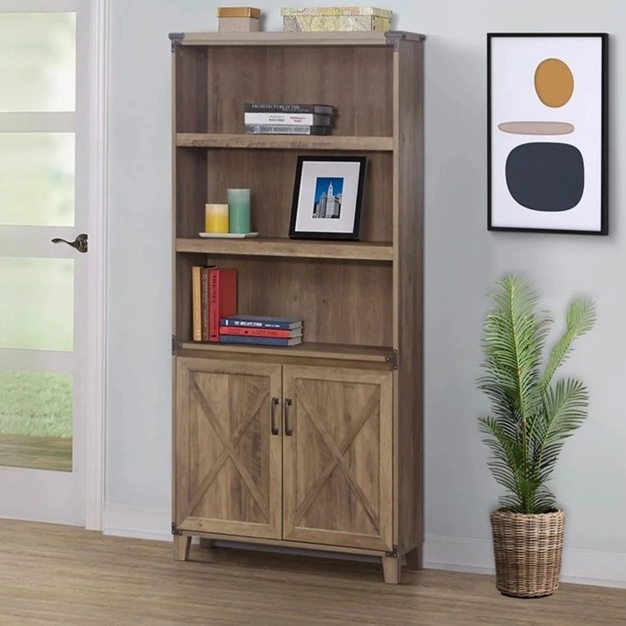 ESTANTE VITRINA RUSTIC 1.7 MT. OAK - 3