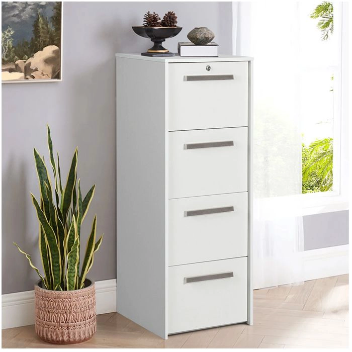 KARDEX 4 CAJONES WHITE WOOD GRAIN - 1