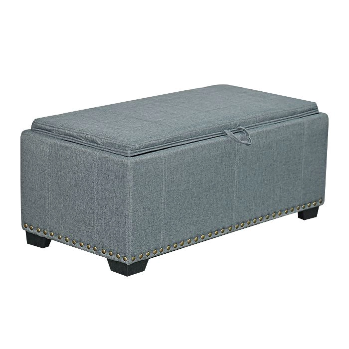 BANQUETA + 2 POUFF GREY, mesa de centro - 3