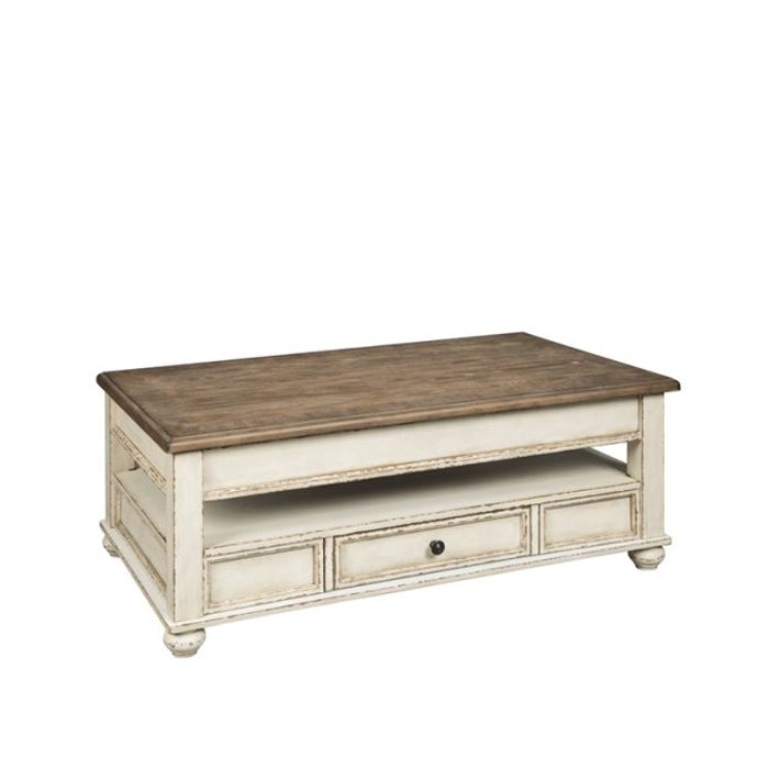 MESA DE CENTRO CON CUBIERTA ELEVABLE REALYN - 2